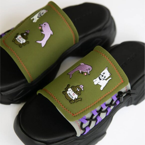 Lazy Oaf Day Off Chunky Sneaker Sliders - EU 39 - Picture 2 of 8
